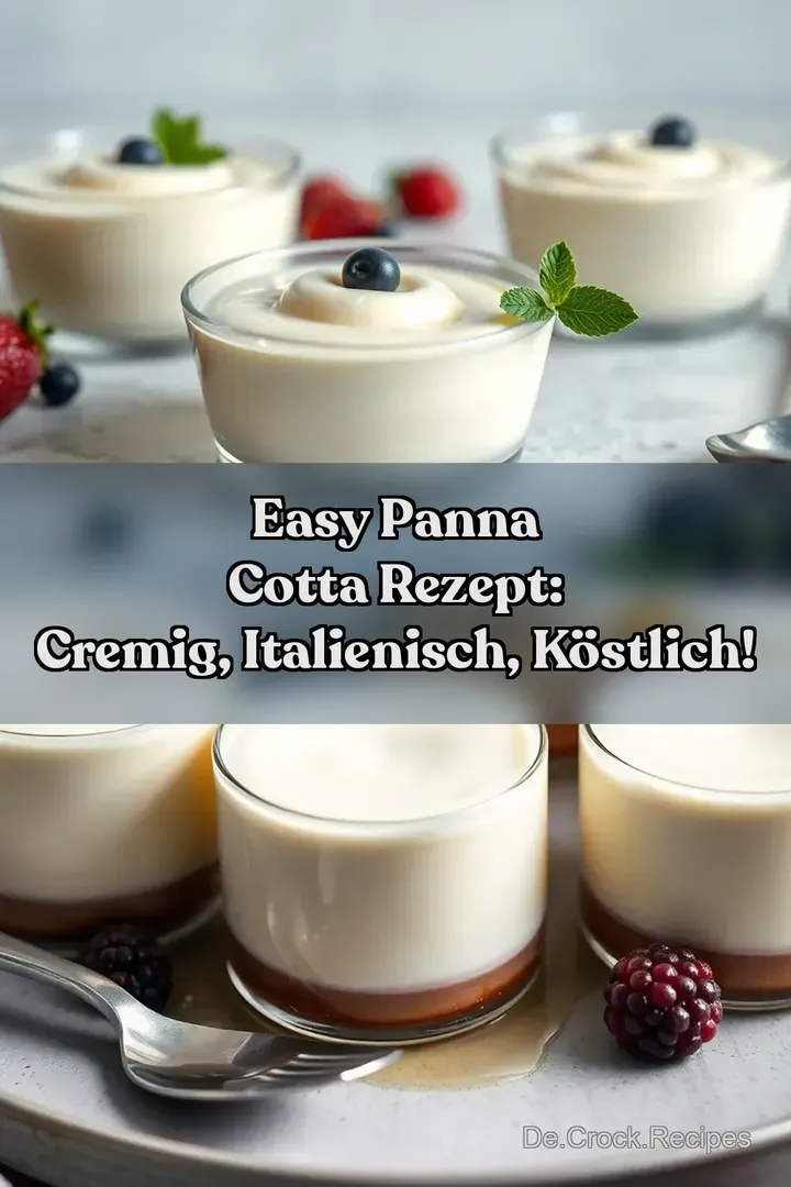 Easy Panna Cotta Rezept: Cremig Italienisch Köstlich!
