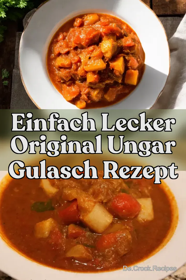 Einfach lecker Original Ungar Gulasch Rezept