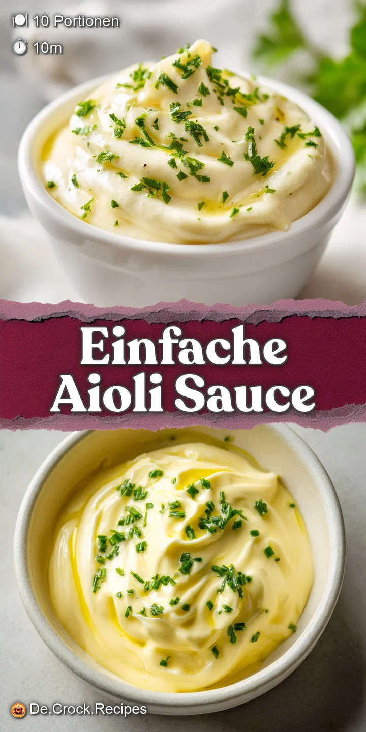 Close-up of homemade aioli: A rich, velvety texture with flecks of fresh garlic and herbs suspended in the emulsion.