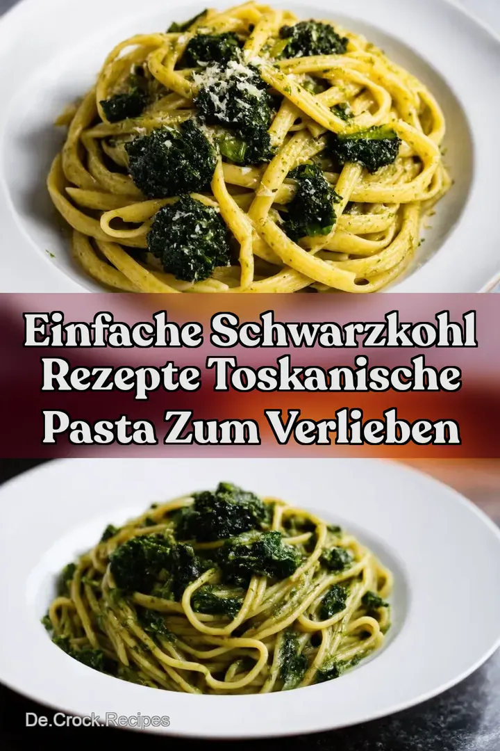 Einfache Schwarzkohl Rezepte Toskanische Pasta zum Verlieben