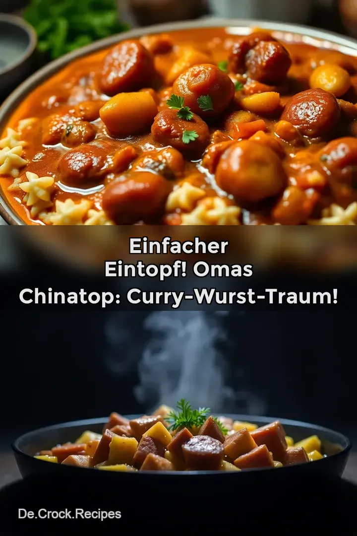 Einfacher Eintopf! Omas Chinatop: Curry-Wurst-Traum!