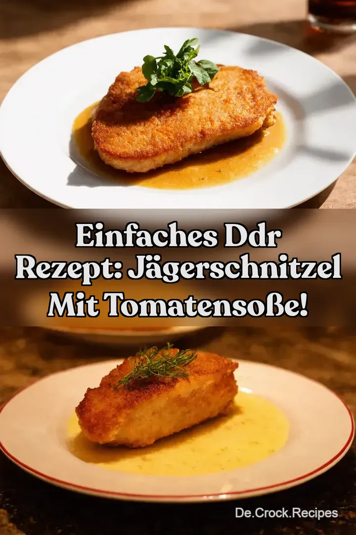 Einfaches DDR Rezept: J&auml;gerschnitzel Mit Tomatenso&szlig;e!
