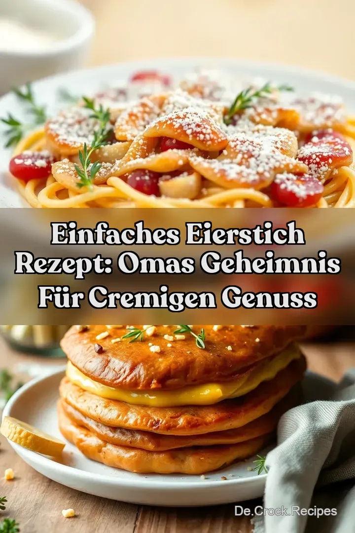 Einfaches Eierstich Rezept: Omas Geheimnis für Cremigen Genuss