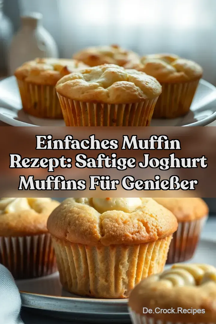 Einfaches Muffin Rezept: Saftige Joghurt Muffins für Genießer