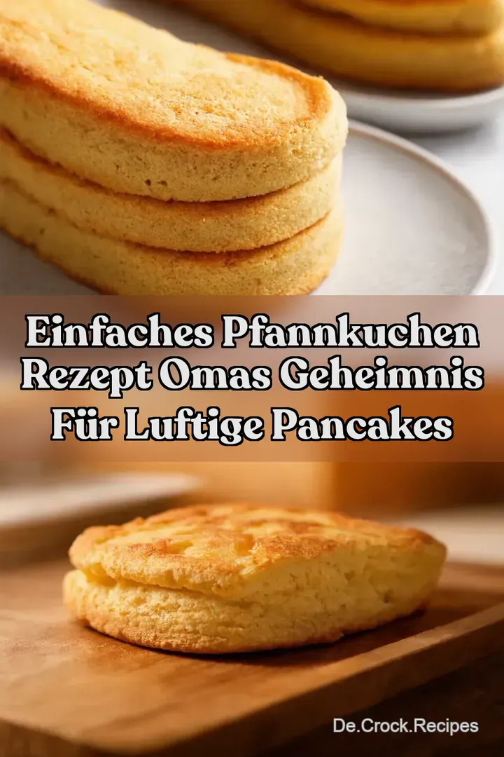 Einfaches Pfannkuchen Rezept Omas Geheimnis f&uuml;r Luftige Pancakes