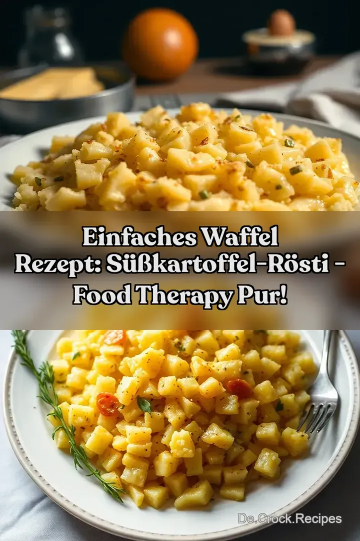 Einfaches Waffel Rezept: Süßkartoffel-Rösti - Food Therapy Pur!