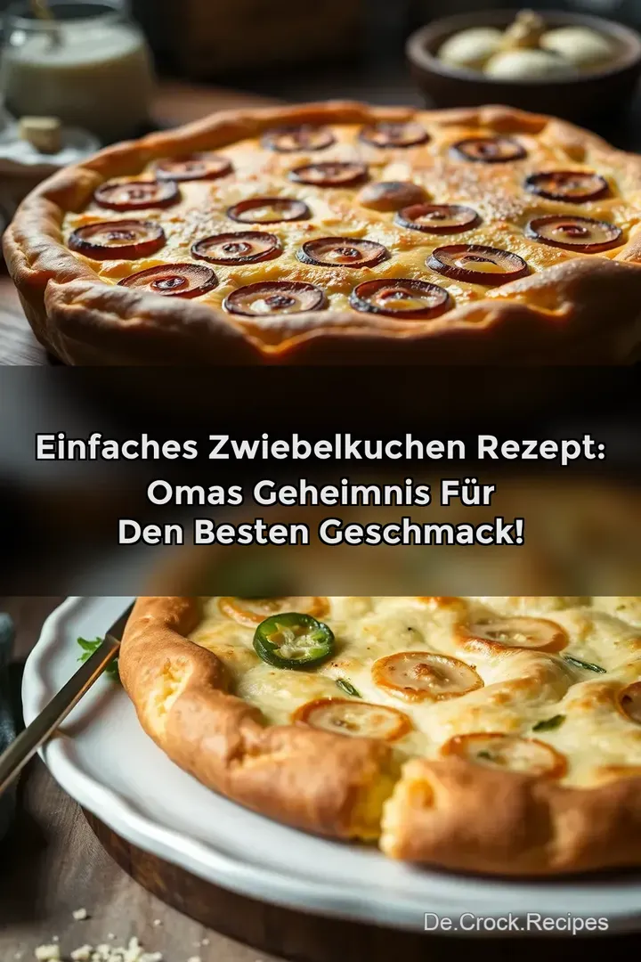 Einfaches Zwiebelkuchen Rezept: Omas Geheimnis für den Besten Geschmack!