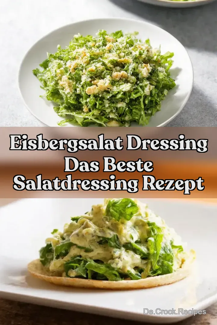 Eisbergsalat Dressing Das beste Salatdressing Rezept