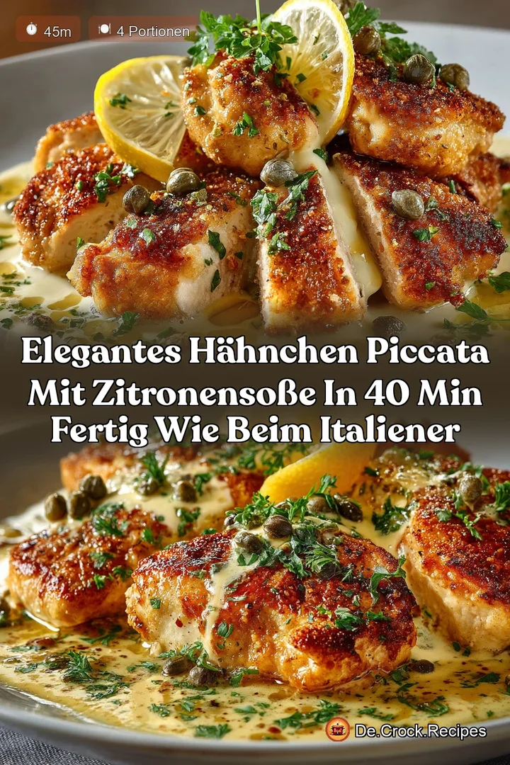 Elegantes H&auml;hnchen Piccata mit Zitronenso&szlig;e In 40 Min fertig wie beim Italiener