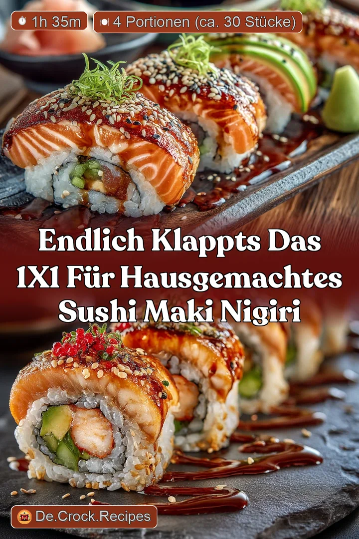 Endlich klappts Das 1x1 f&uuml;r hausgemachtes Sushi Maki Nigiri