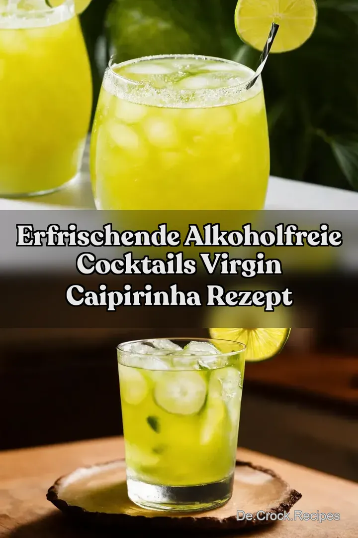 Erfrischende alkoholfreie Cocktails Virgin Caipirinha Rezept