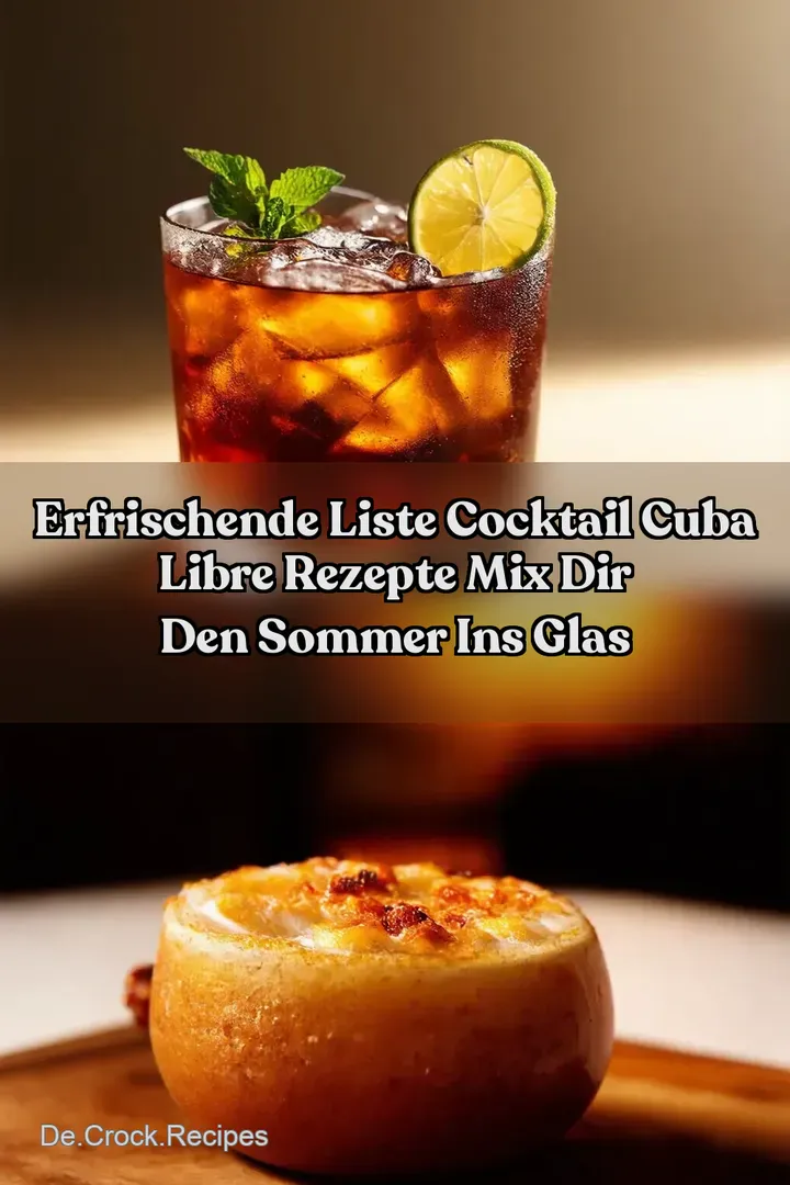 Erfrischende Liste Cocktail Cuba Libre Rezepte Mix Dir Den Sommer Ins Glas