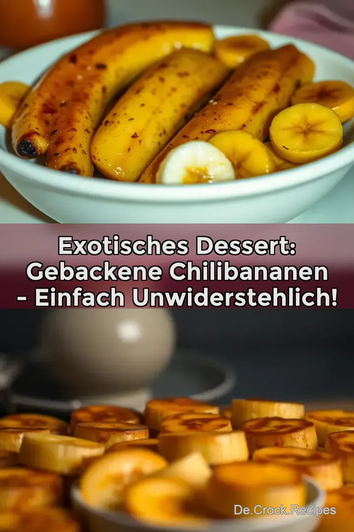 Exotisches Dessert: Gebackene Chilibananen - Einfach Unwiderstehlich!