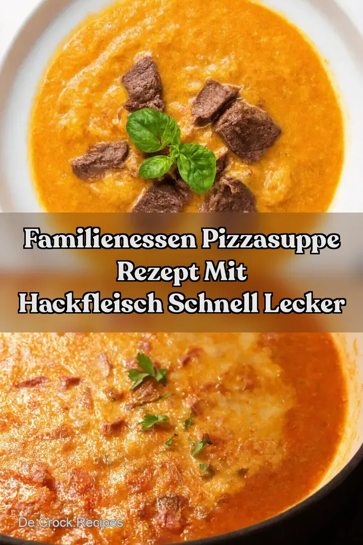 Familienessen Pizzasuppe Rezept mit Hackfleisch Schnell Lecker