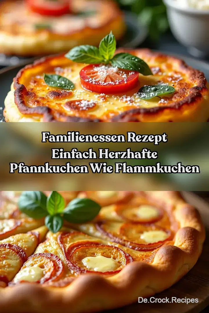 Familienessen Rezept Einfach Herzhafte Pfannkuchen wie Flammkuchen