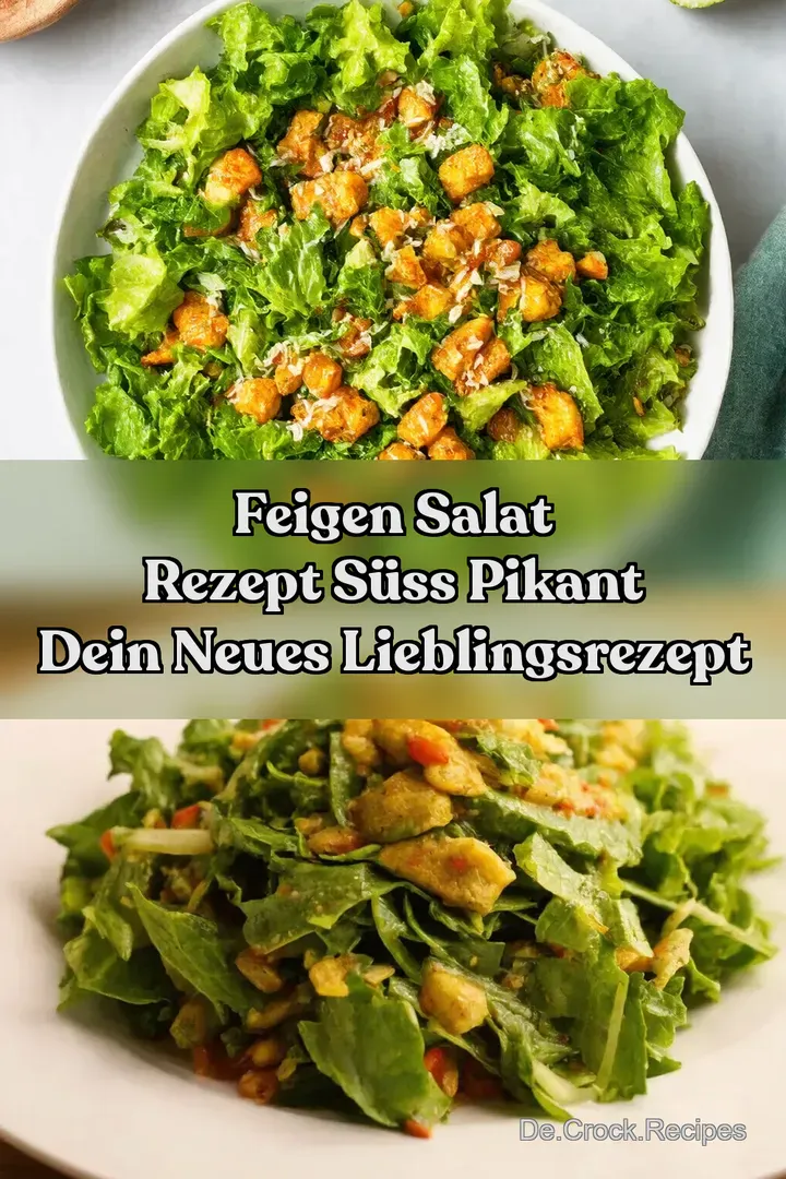 Feigen Salat Rezept S&uuml;ss Pikant Dein neues Lieblingsrezept
