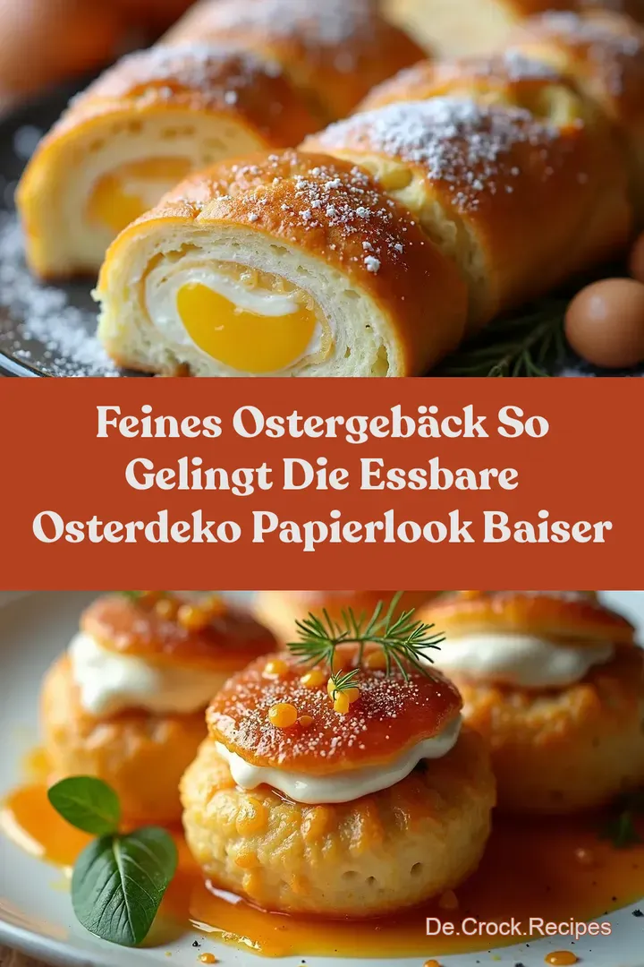 Feines Ostergeb&auml;ck So gelingt die Essbare Osterdeko PapierLook Baiser