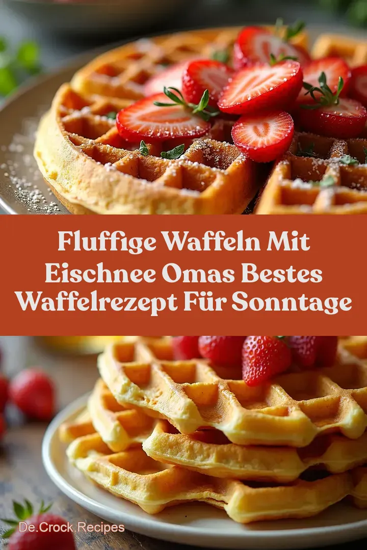 Fluffige Waffeln mit Eischnee Omas Bestes Waffelrezept f&uuml;r Sonntage