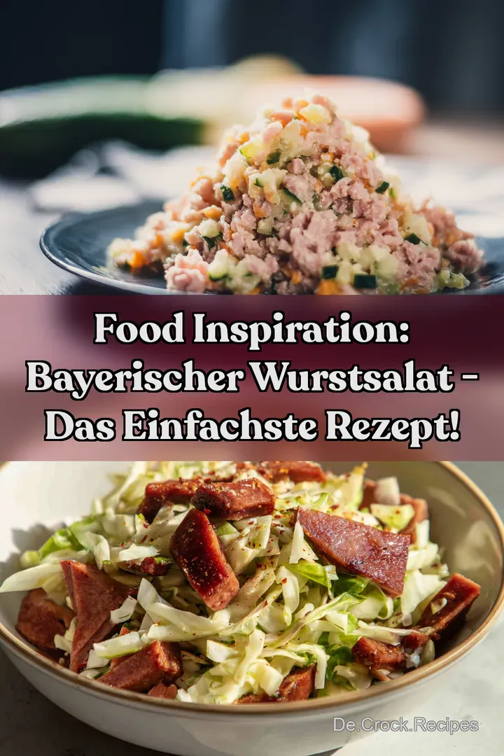 Food Inspiration: Bayerischer Wurstsalat - Das Einfachste Rezept!