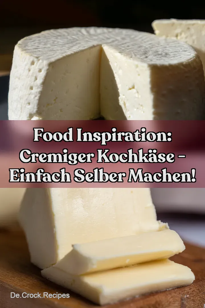 Food Inspiration: Cremiger Kochk&auml;se - Einfach Selber Machen!