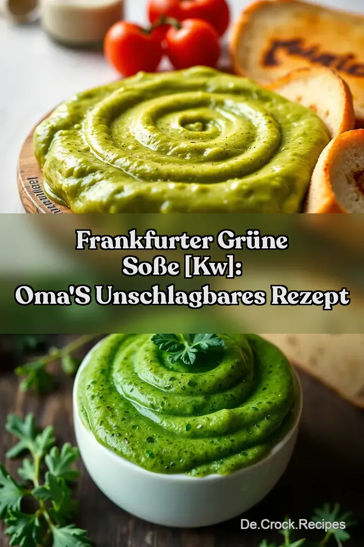 Frankfurter Gr&uuml;ne So&szlig;e [kw]: Oma s Unschlagbares Rezept