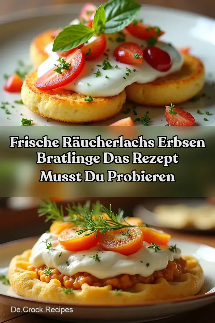 Frische R&auml;ucherlachs Erbsen Bratlinge Das Rezept musst du probieren