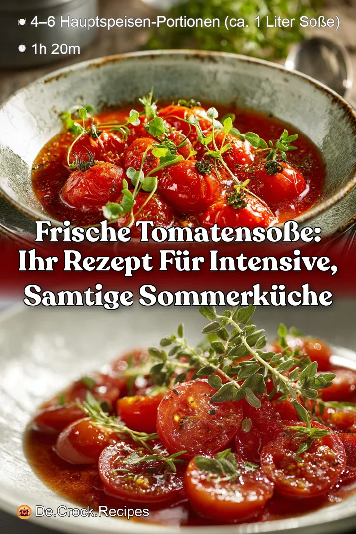 Frische Tomatenso&szlig;e: Ihr Rezept f&uuml;r intensive samtige Sommerk&uuml;che