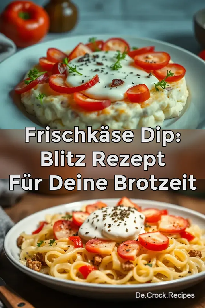 Frischkäse Dip: Blitz Rezept für deine Brotzeit