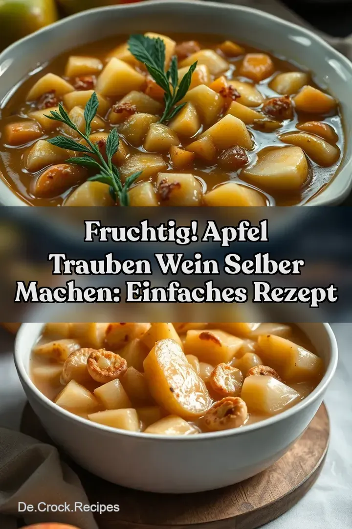 Fruchtig! Apfel Trauben Wein Selber Machen: Einfaches Rezept