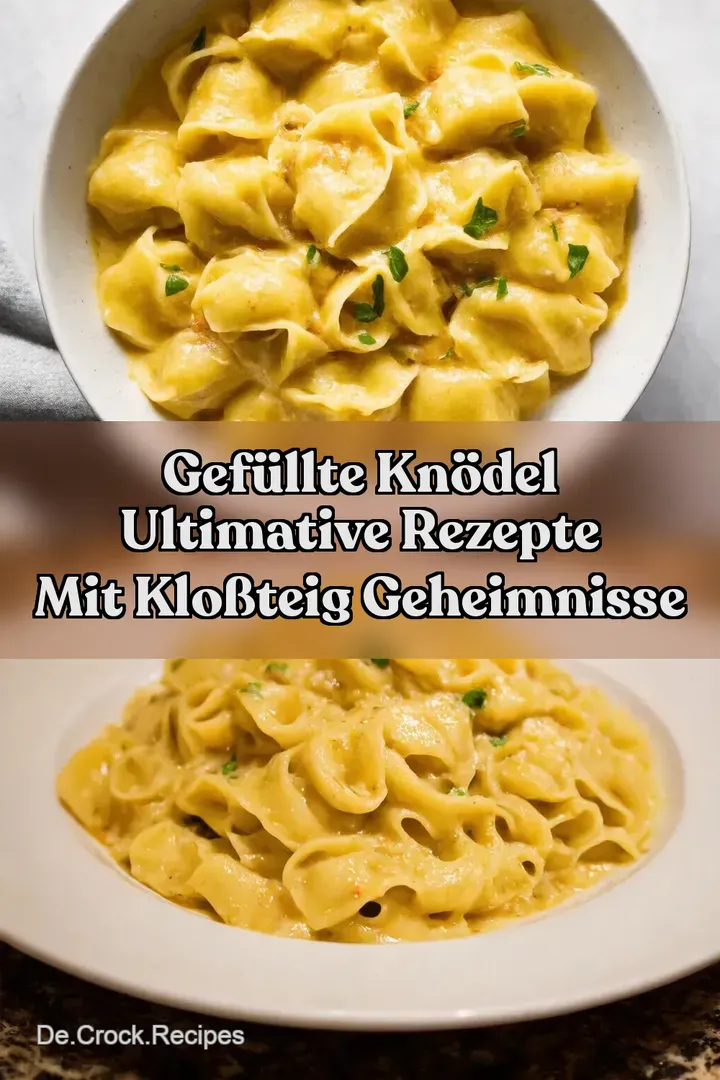 Gef&uuml;llte Kn&ouml;del Ultimative Rezepte mit Klo&szlig;teig Geheimnisse