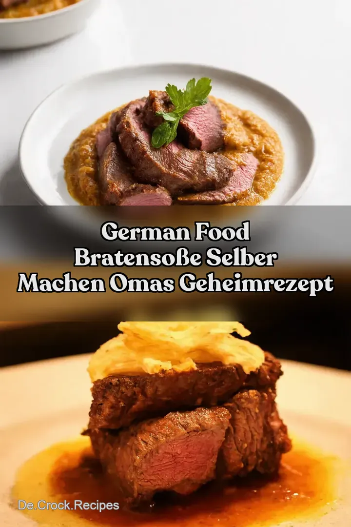 German Food Bratenso&szlig;e Selber Machen Omas Geheimrezept