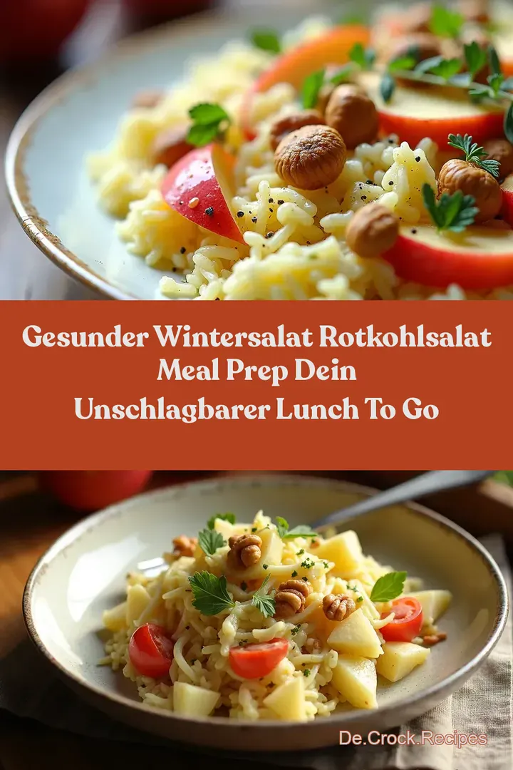 Gesunder Wintersalat Rotkohlsalat Meal Prep Dein unschlagbarer Lunch To Go