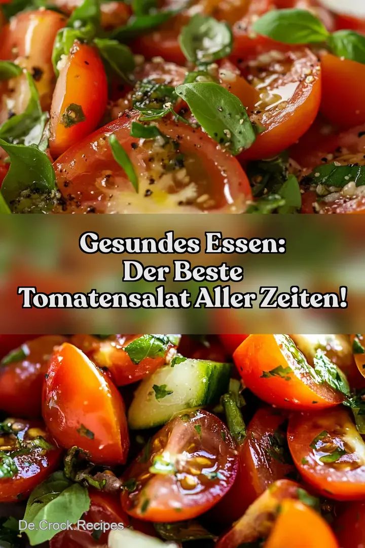 Gesundes Essen: Der beste tomatensalat aller Zeiten!