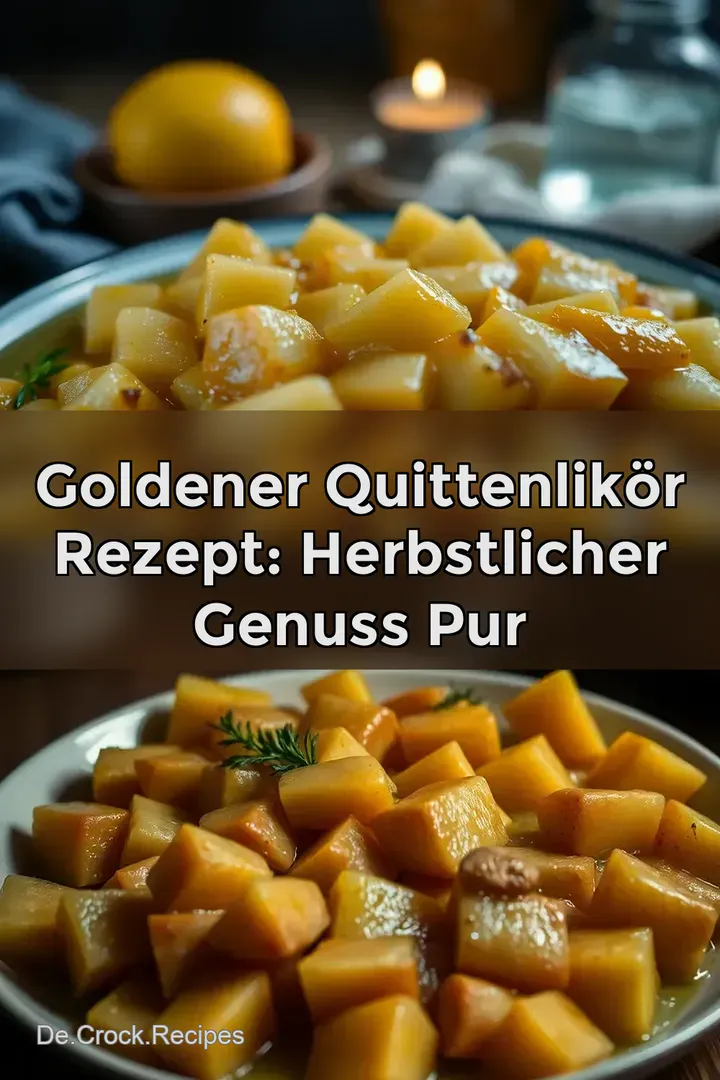 Goldener Quittenlikör Rezept: Herbstlicher Genuss pur