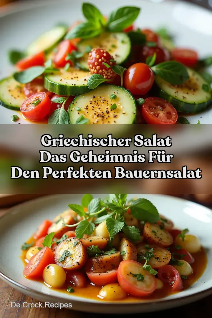 Griechischer Salat Das Geheimnis für den perfekten Bauernsalat