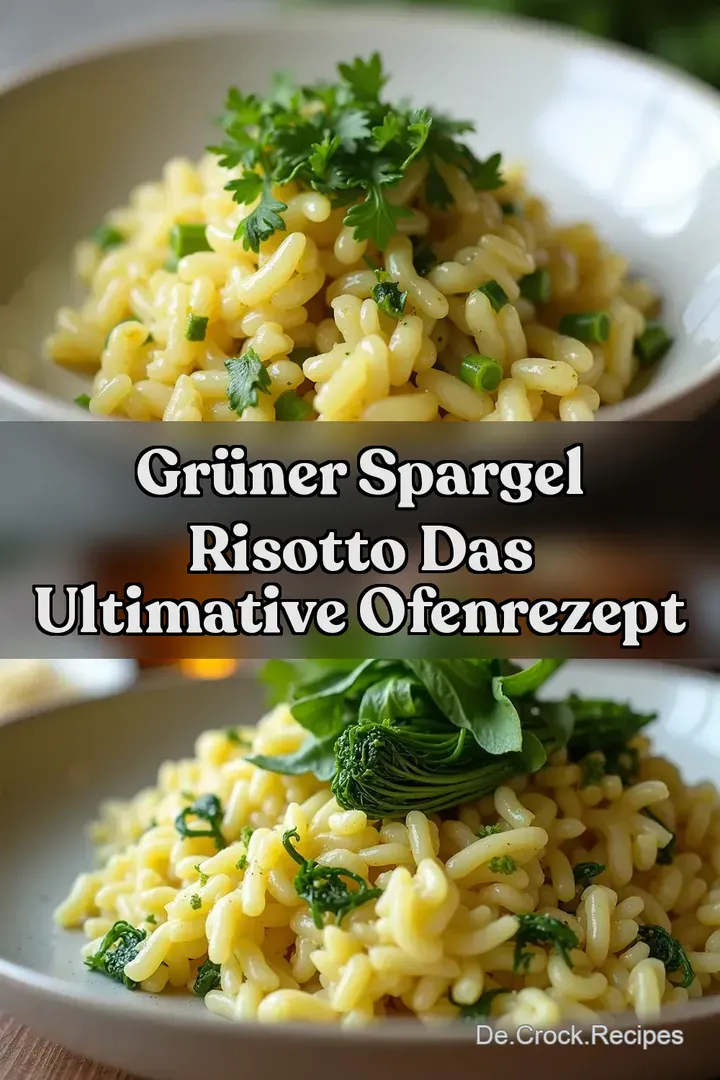 Gr&uuml;ner Spargel Risotto Das Ultimative Ofenrezept