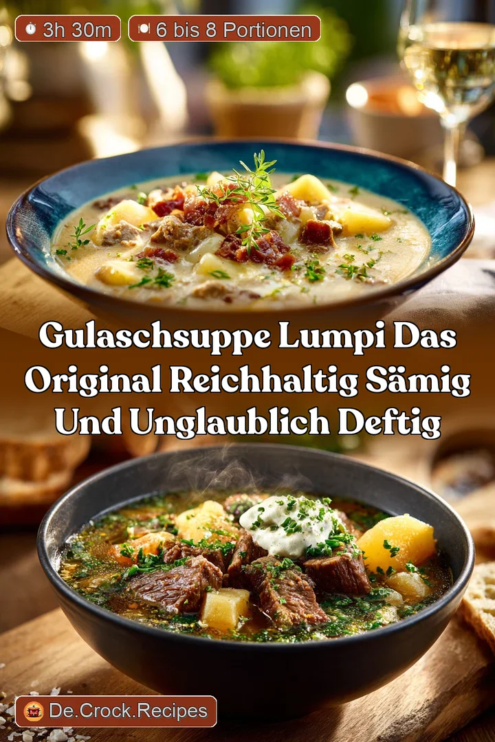 Gulaschsuppe Lumpi Das Original Reichhaltig s&auml;mig und unglaublich deftig