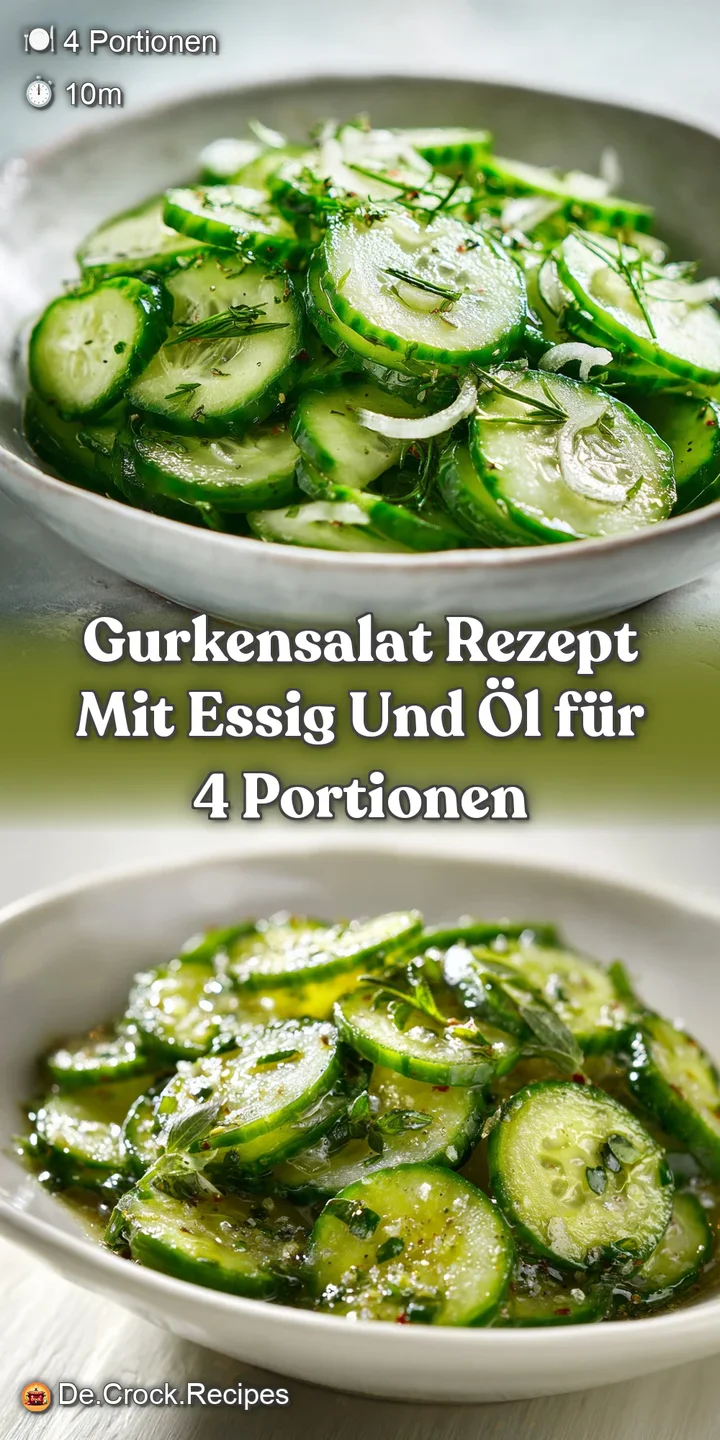 Close-up of cool, crisp cucumber slices tossed in a light, tangy dressing, showcasing the salad's fresh, watery texture.