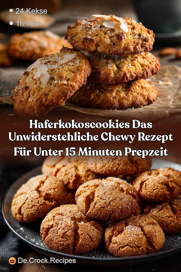 HaferKokosCookies Das unwiderstehliche Chewy Rezept f&uuml;r unter 15 Minuten PrepZeit