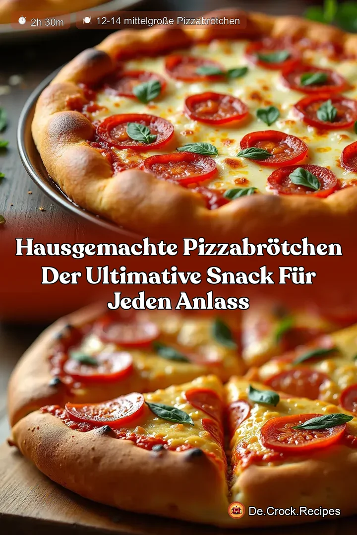 Hausgemachte Pizzabr&ouml;tchen Der ultimative Snack f&uuml;r jeden Anlass