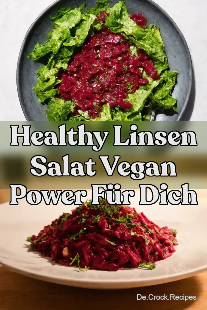 Healthy Linsen Salat Vegan Power f&uuml;r Dich