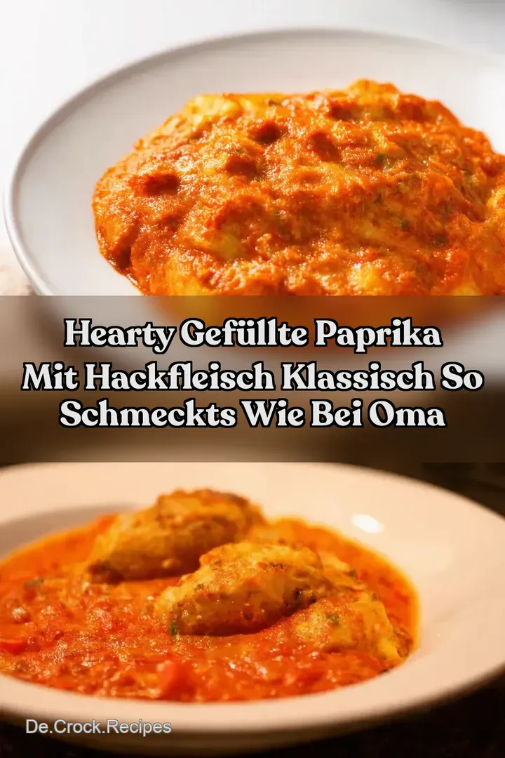 Hearty gef&uuml;llte paprika mit hackfleisch klassisch So schmeckts wie bei Oma