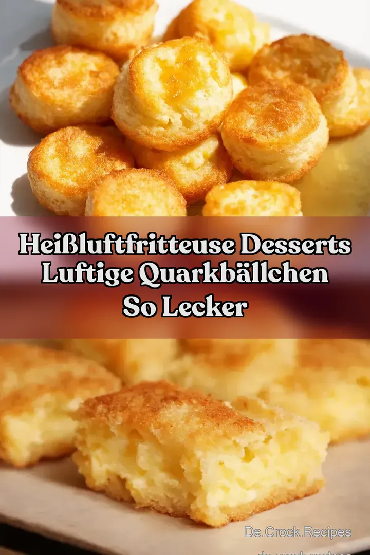 Hei&szlig;luftfritteuse Desserts Luftige Quarkb&auml;llchen So Lecker
