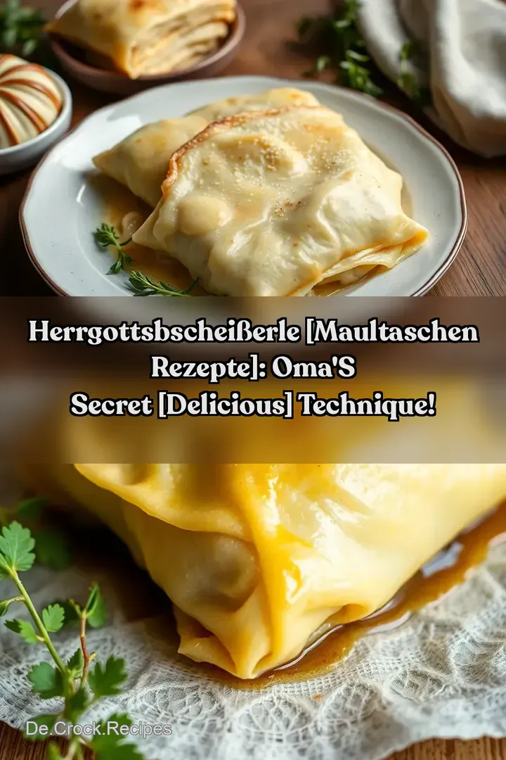 Herrgottsbscheißerle [Maultaschen Rezepte]: Oma&#039 s Secret [Delicious] Technique!