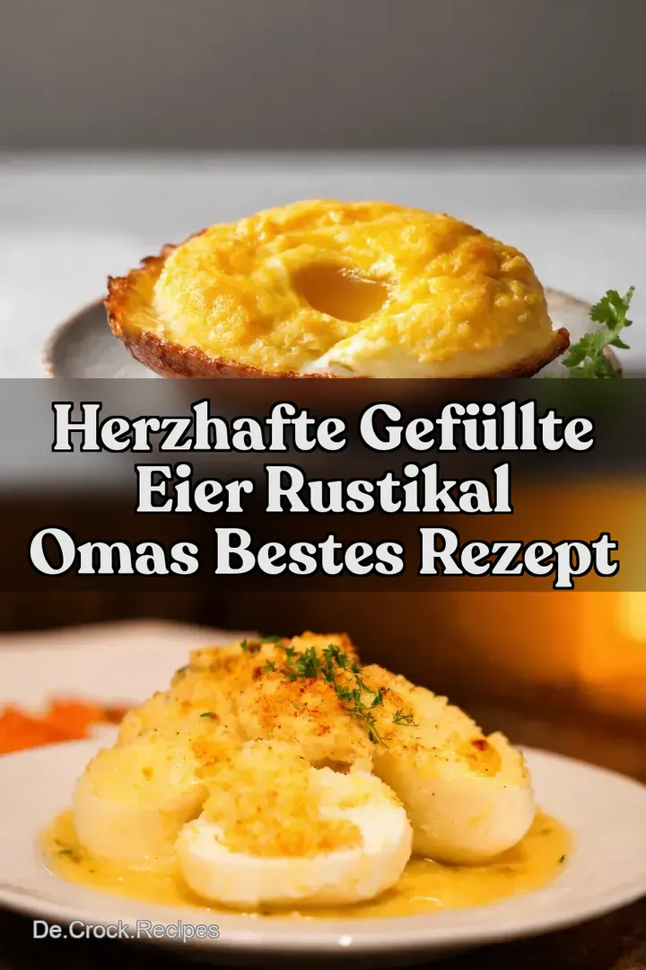 Herzhafte Gef&uuml;llte Eier rustikal Omas bestes Rezept