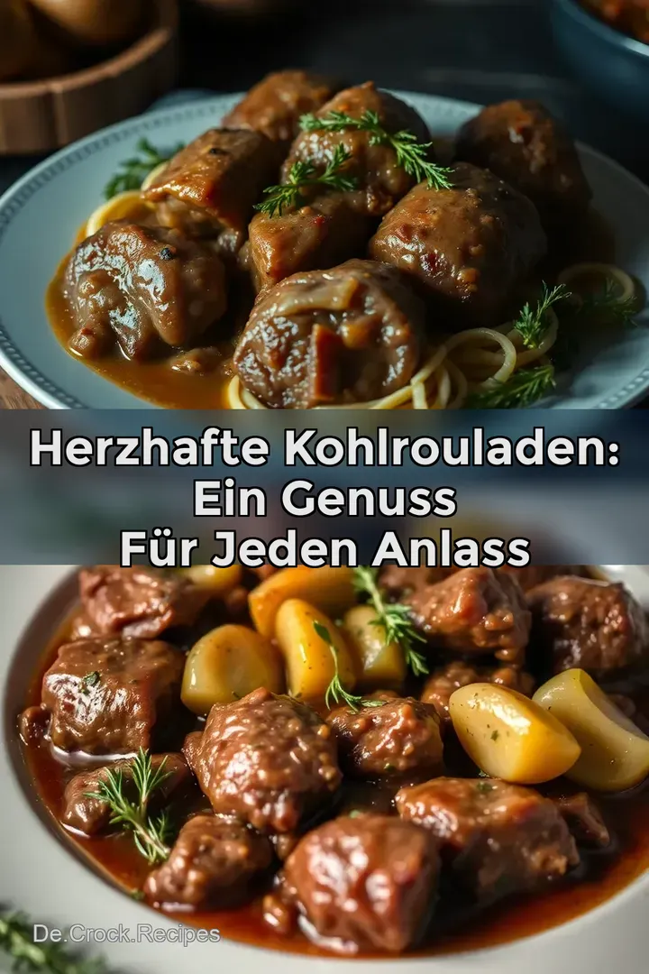 Herzhafte Kohlrouladen: Ein Genuss für jeden Anlass