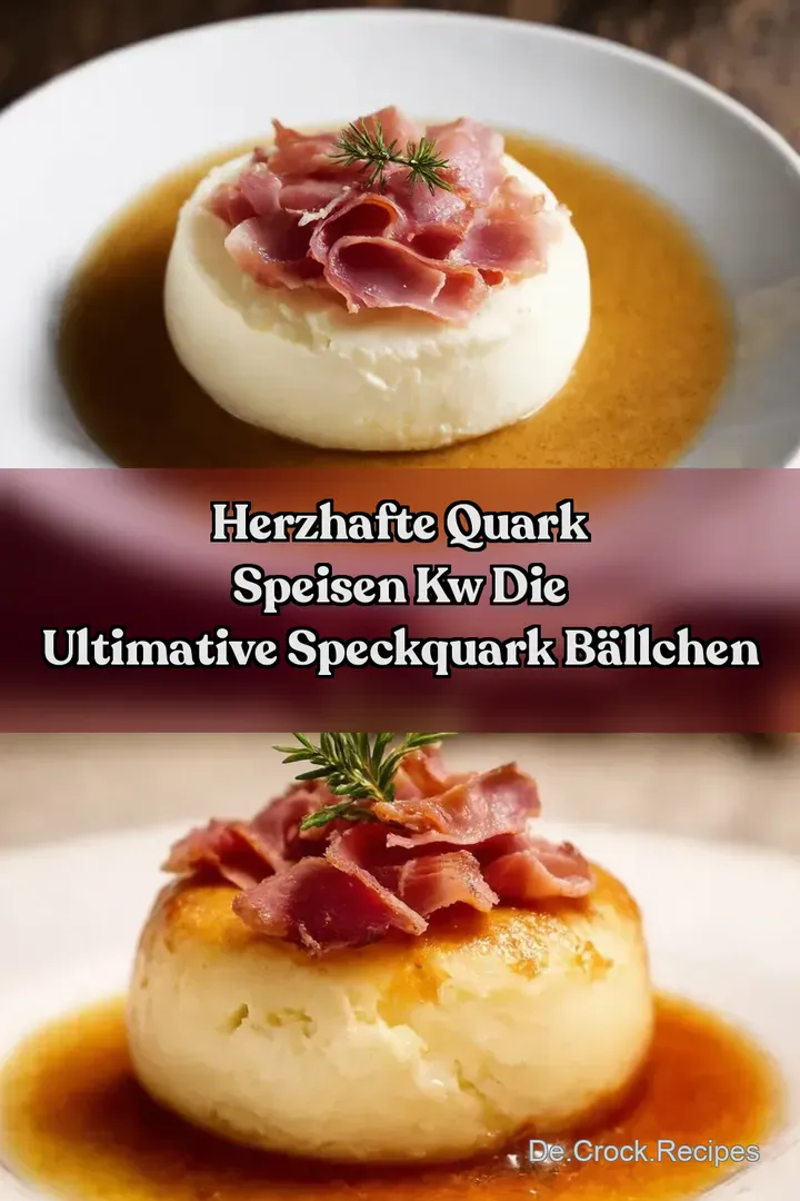 Herzhafte Quark Speisen kw Die ultimative SpeckQuark B&auml;llchen
