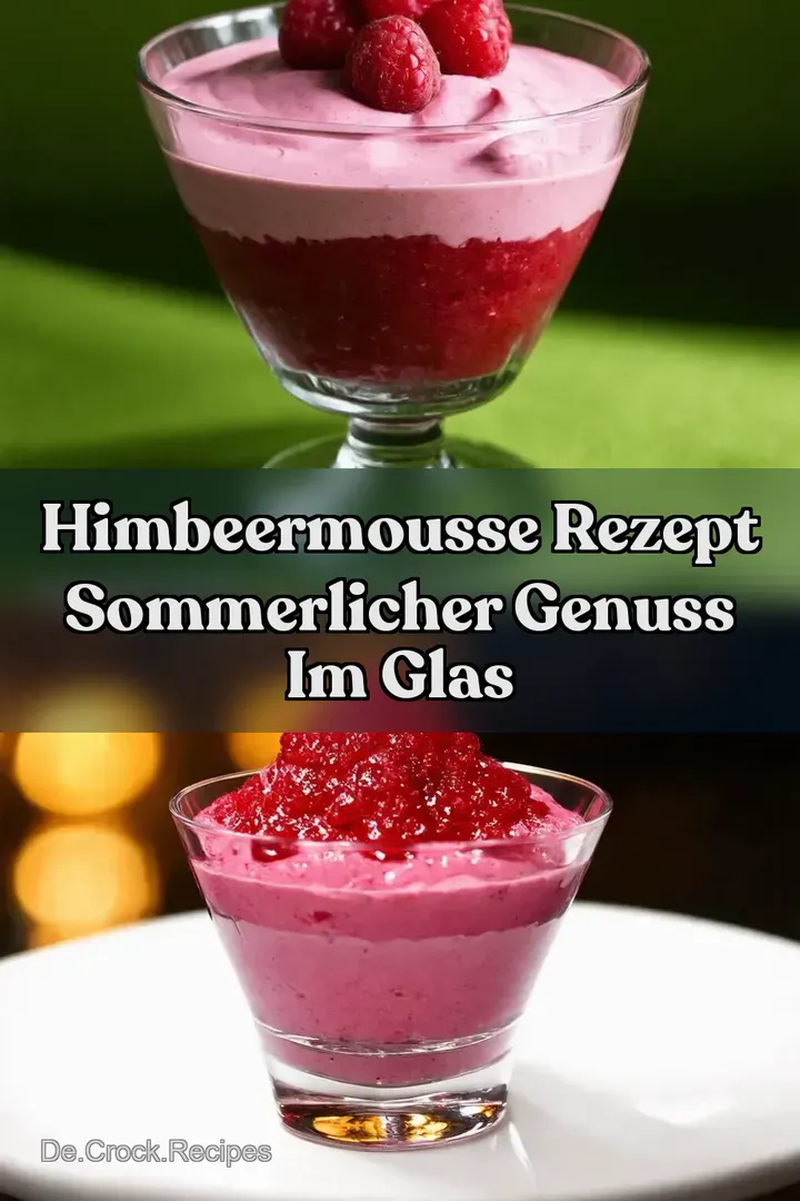 Himbeermousse Rezept Sommerlicher Genuss im Glas