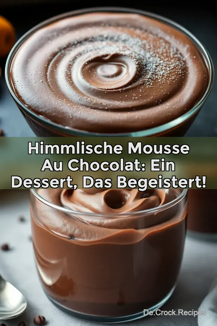 Himmlische Mousse au Chocolat: Ein Dessert das begeistert!