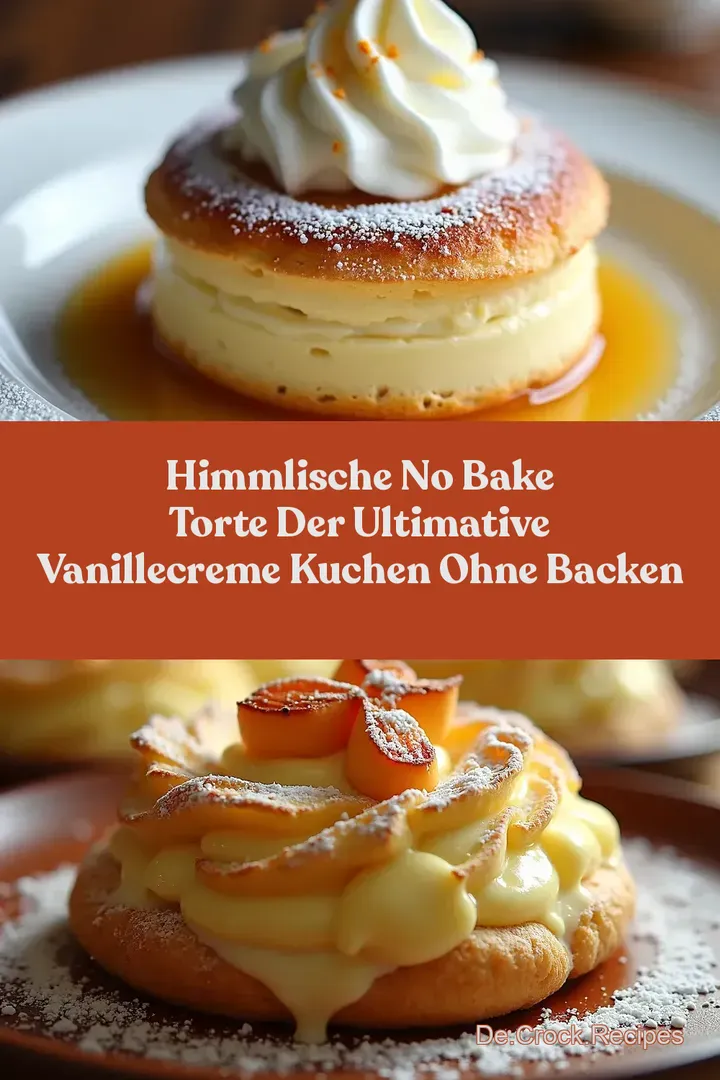 Himmlische No Bake Torte Der ultimative Vanillecreme Kuchen ohne Backen